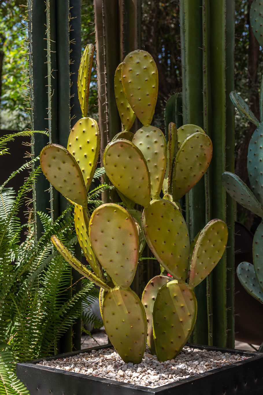 NOPAL iron cactus sculpture lifestyle shot